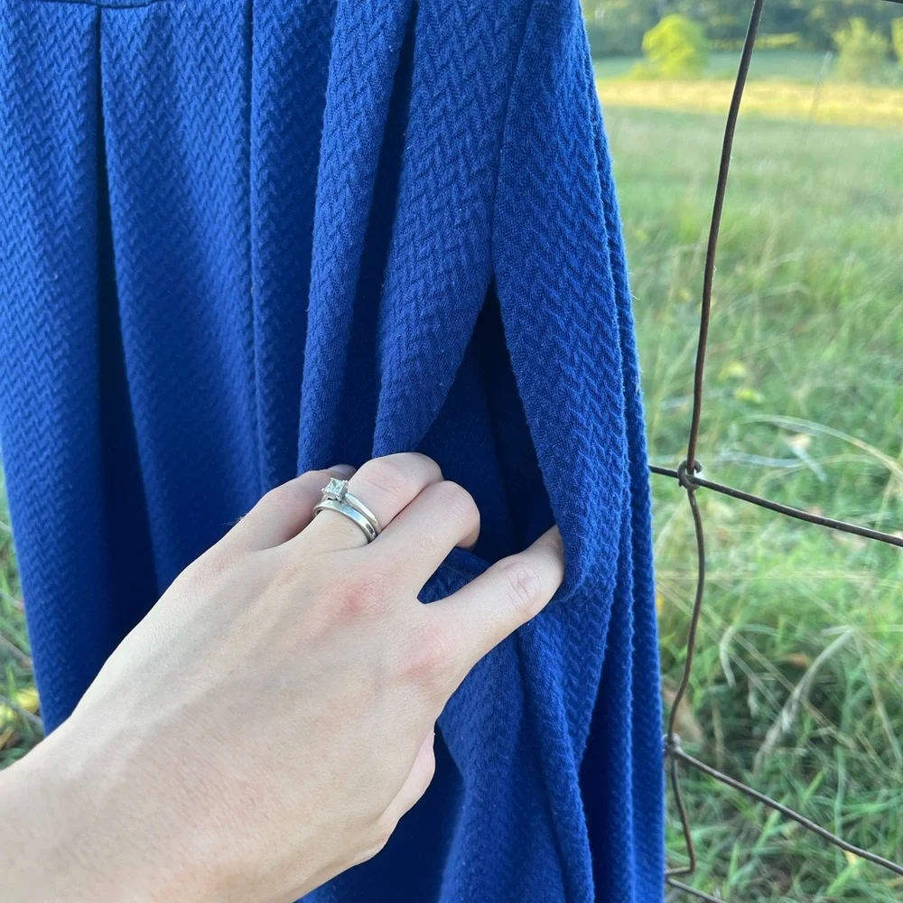 Royal Blue Lularoe Dress -size XS- - Picture 7 of 10